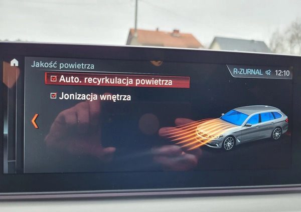 BMW Seria 5 cena 133500 przebieg: 143000, rok produkcji 2018 z Wolin małe 232